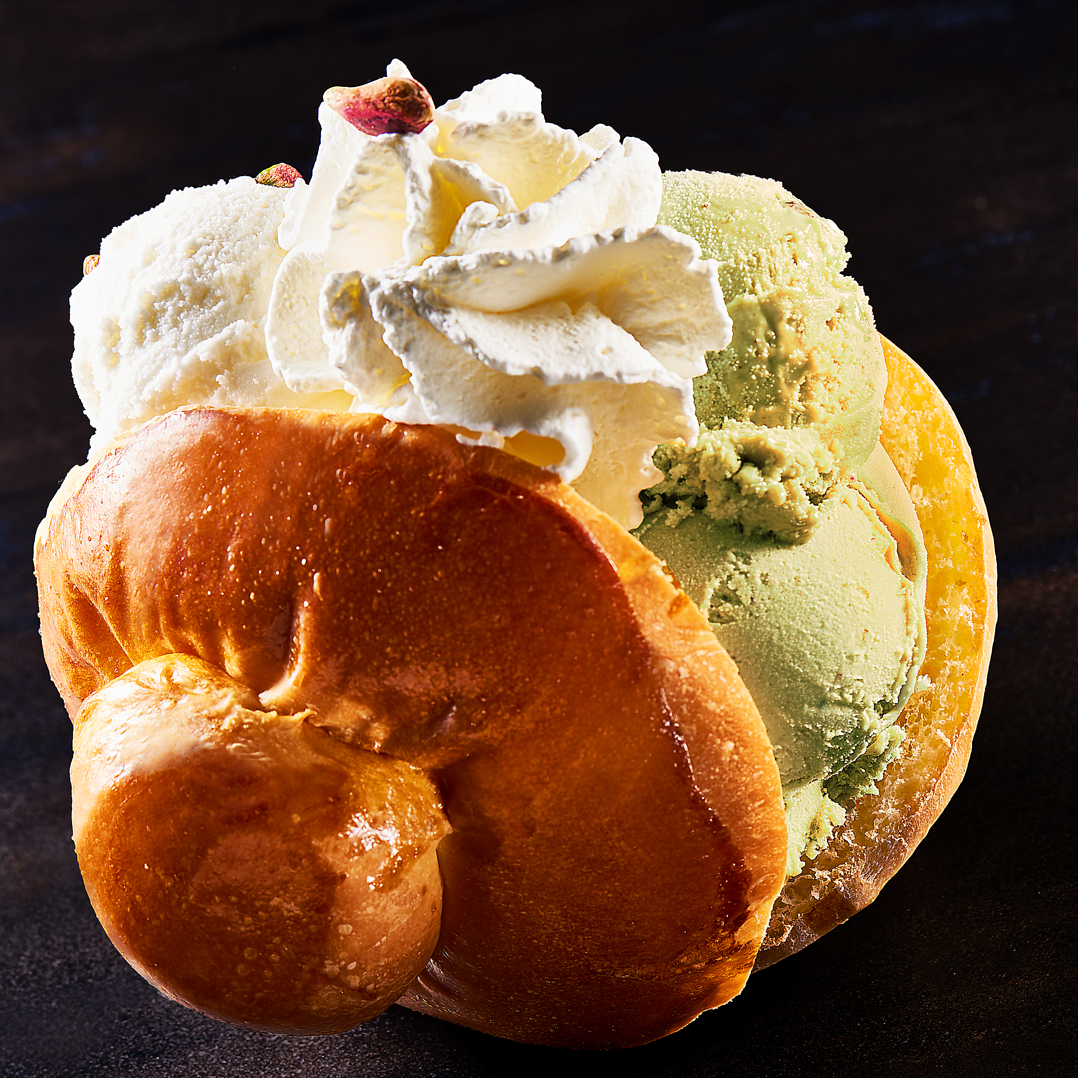 Brioche col gelato